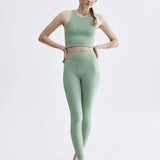 Legging a vita alta. Chleo matcha